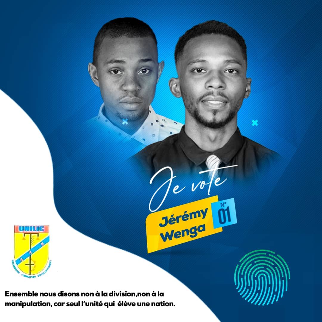 WENGA JEREMIE, étudiant en L2 Droit, élu Président de la Coordination Estudiantine pour l’année académique 2025–2026